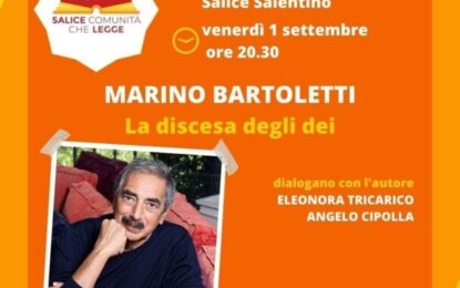 Stasera a Salice Salentino Marino Bartoletti presenta il suo ultimo libro
