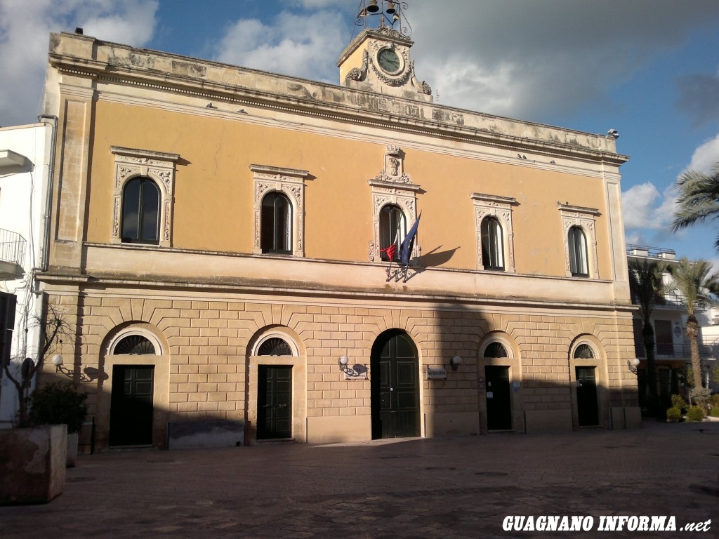 Il Palazzo Municipale di Campi Salentina, anche sede dell'Unione dei Comuni e dell'Ambito Territoriale
