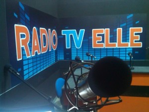 Particolare dello studio di RadioTv Elle
