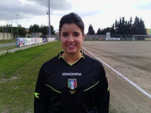 L'arbitro del match, Giorgia Cacciapaglia