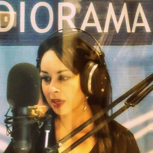 Simona Colletta negli studi di Radio Rama