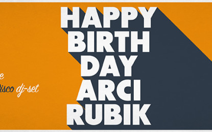 Buon compleanno Rubik! L’ARCI di Guagnano compie cinque anni: il 23 gennaio si festeggia con Inude e San Francisco Disco Il circolo è un vero e proprio anello di congiunzione fra le generazioni nate dalla fine degli anni '70 e quelle successive. Dal 2010 ottiene risultati incredibili.