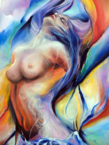 "Sensualità", l'olio su tela di Angelo Monte