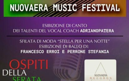 Nuovaera Music Festival, domani al Parco Santa Barbara brilleranno le stelle del Maestro Adriano Patera di Veglie