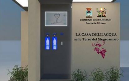 Indetta la gara per l’installazione delle Case dell’Acqua a Guagnano e Villa Baldassarri