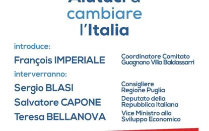 “Basta un Si. Aiutaci a cambiare l’Italia”: domenica 20 novembre a Guagnano un incontro organizzato dal comitato “Basta un Si”