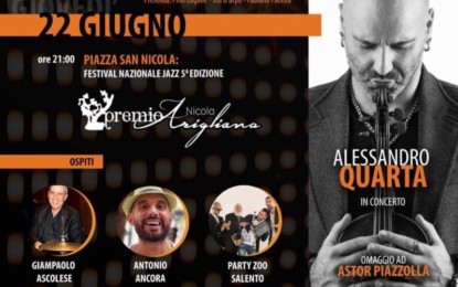 A fine giugno Squinzano ospita la rassegna musicale “Città della Musica”