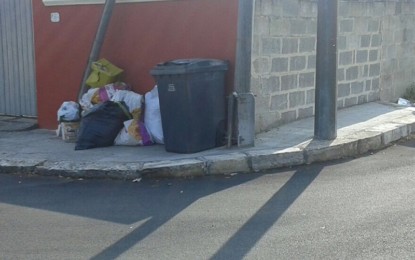 Immondizia per strada e cestini stracolmi: situazione spiacevole quella che si presenta agli occhi dei guagnanesi