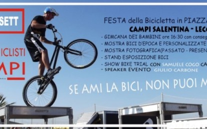 Questo fine settimana a Campi Salentina c’è la Festa della Bicicletta con la 4^ Crono Campiense