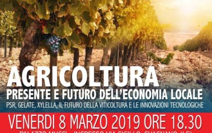 Venerdì a Palazzo Mucci si terrà il convegno “Agricoltura, presente e futuro dell’economia locale”